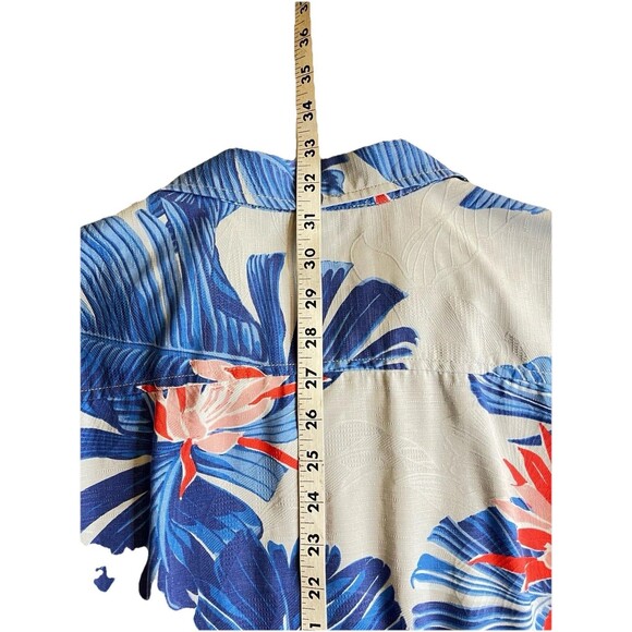 Tommy Bahama Mens L Blooming Palms Camp Shirt Breeze Overall Print Graphic - Picture 11 of 12